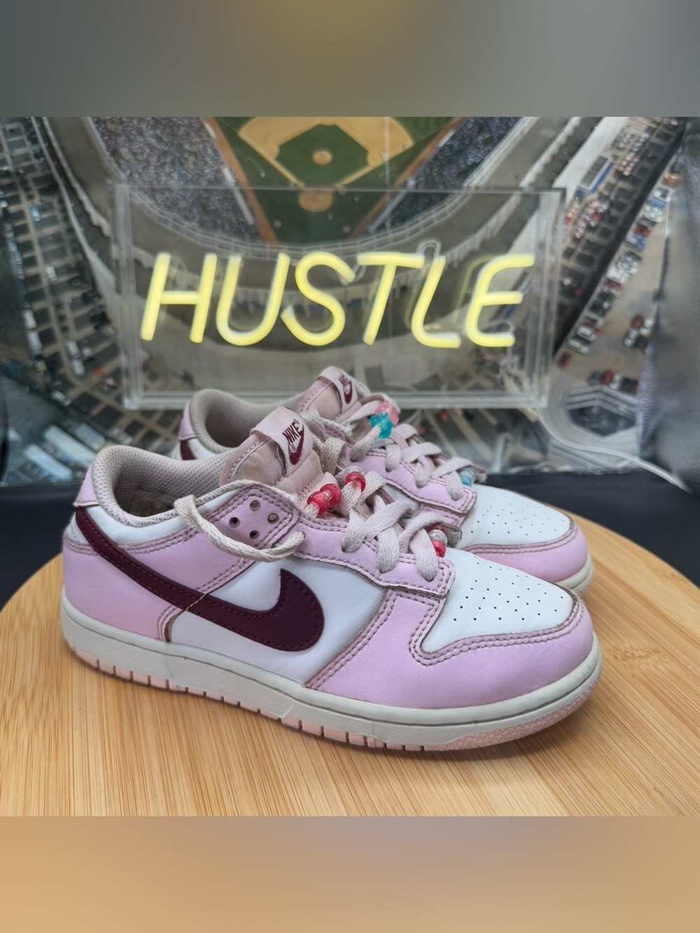 Nike Dunk Low Pink Foam Red White (PS) Size 1.5Y